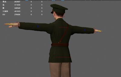 20世纪二战军官 二战美国军官 游戏军人