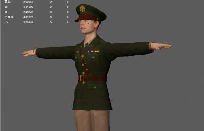 20世纪二战军官 二战美国军官 游戏军人