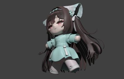 卡通碧蓝航线长风玩偶