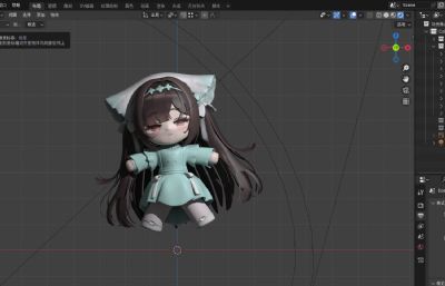 卡通碧蓝航线长风玩偶