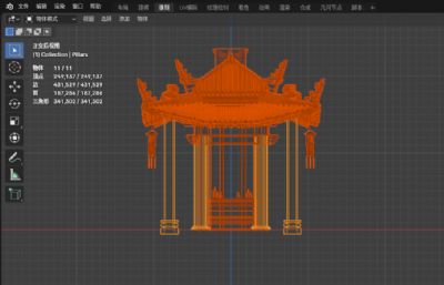 小寺庙佛堂 土地庙 佛家建筑场景