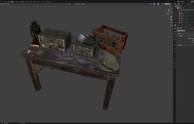 越南战争期间102E型高频无线电 老旧物件场景