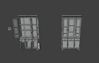 LOW POLY厨房家具道具