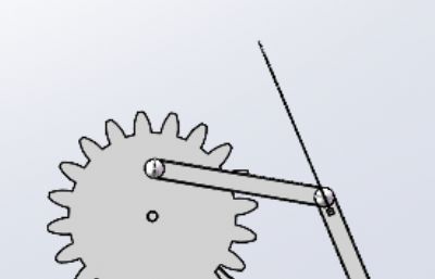 齿轮传动扑翼机构