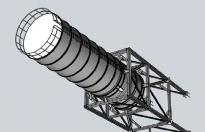 灰库渣库储罐模型