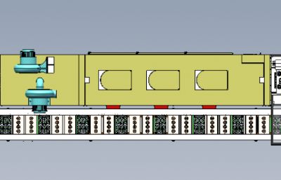 电机转子罩加热炉流水线
