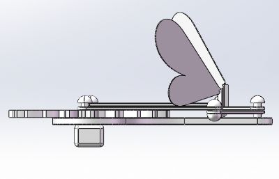 齿轮传动扑翼机构