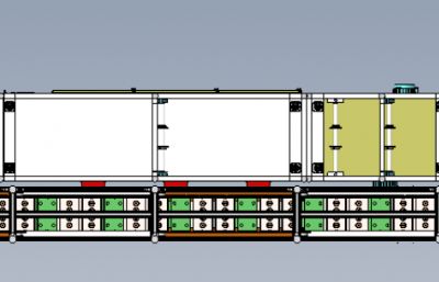 电机转子罩加热炉流水线