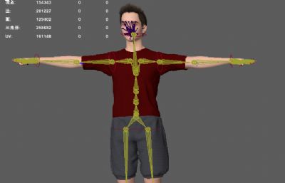 城市青年 年轻帅哥 休闲短袖短裤路人