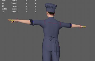 餐厅职业装 厨师小哥 餐厅厨师服装