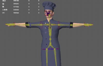 餐厅职业装 厨师小哥 餐厅厨师服装