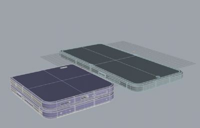 荣耀Magic V Flip2手机3D模型