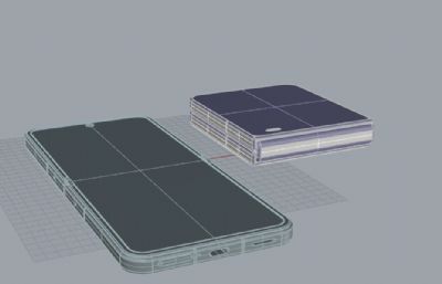 荣耀Magic V Flip2手机3D模型