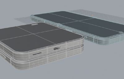 荣耀Magic V Flip2手机3D模型