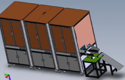 激光打标+视觉贴标+视觉装夹扣生产线