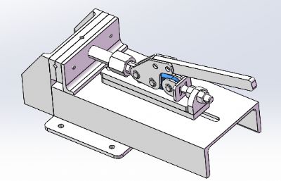 快速释放台虎钳铰链式