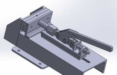快速释放台虎钳铰链式