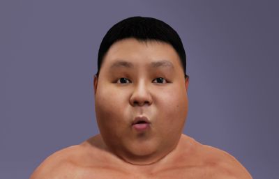 良子 大胃袋这一块 写实男性数字人 抽象搞笑吃播 有跳舞动作