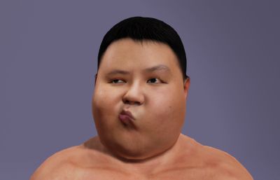 良子 大胃袋这一块 写实男性数字人 抽象搞笑吃播 有跳舞动作