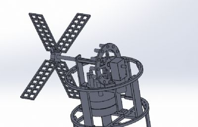研磨谷物风车模型