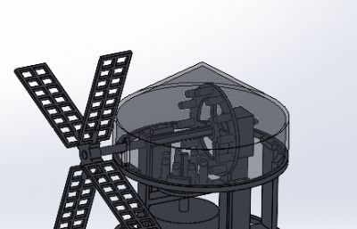 研磨谷物风车模型