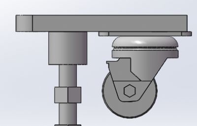 重载一体型脚轮