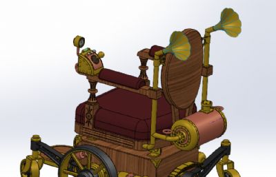 蒸汽朋克机械轮椅
