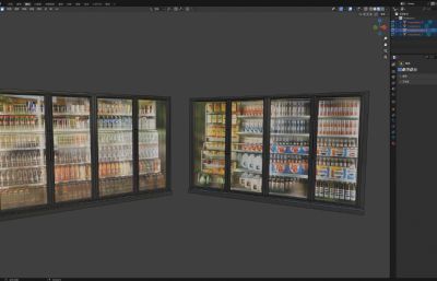 超市货架 公共区域自动售货机