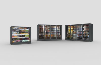 超市货架 公共区域自动售货机