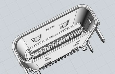 USB Type-C 24针SMT类型外壳