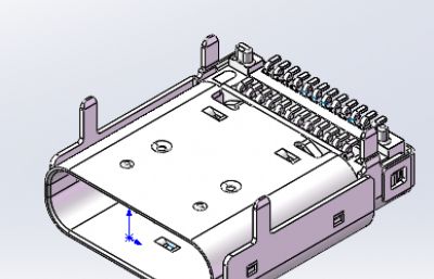 USB Type-C 24针SMT类型外壳