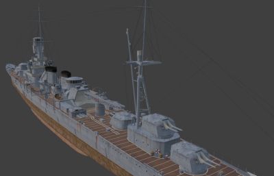 十胜号巡洋舰obj模型
