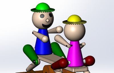 小孩跷跷板玩具