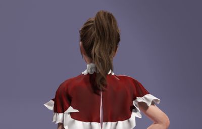 美依礼芽写实模型,比斯姬造型,萝莉数字人跳舞《极乐净土》