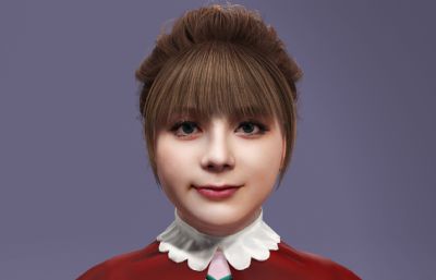 美依礼芽写实模型,比斯姬造型,萝莉数字人跳舞《极乐净土》