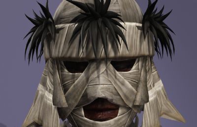 浪客剑心真人版志志雄真实 蒙面反派boss虚拟人 日本武士数字人带绑定