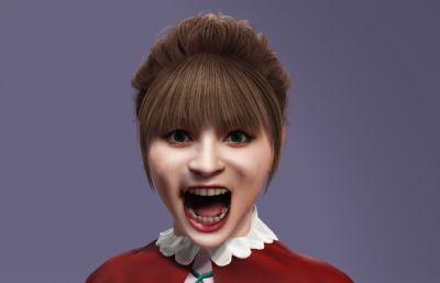 美依礼芽写实模型,比斯姬造型,萝莉数字人跳舞《极乐净土》