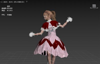 美依礼芽写实模型,比斯姬造型,萝莉数字人跳舞《极乐净土》