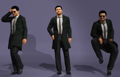 经典港片《英雄本色》发哥 风衣墨镜男神小马哥 数字人