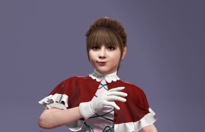 美依礼芽写实模型,比斯姬造型,萝莉数字人跳舞《极乐净土》