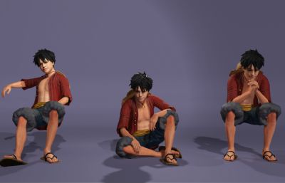 路飞真人版 动漫卡通主角跳舞《极乐净土》