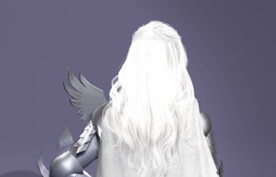 《剑风传奇》格里菲斯 中世纪骑士 白发美男子数字人带绑定