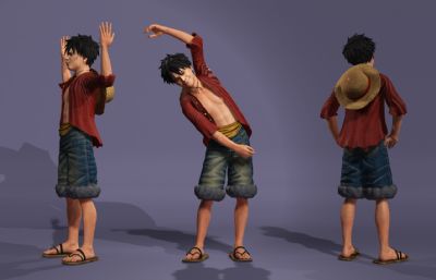 路飞真人版 动漫卡通主角跳舞《极乐净土》