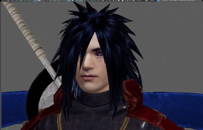 宇智波斑 动漫卡通boss虚拟人 帅哥男神数字人带绑定