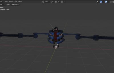 宇智波斑 动漫卡通boss虚拟人 帅哥男神数字人带绑定