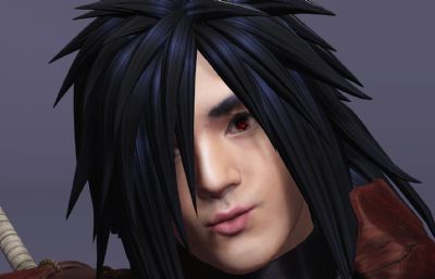 宇智波斑 动漫卡通boss虚拟人 帅哥男神数字人带绑定