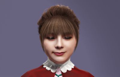 美依礼芽写实模型,比斯姬造型,萝莉数字人跳舞《极乐净土》