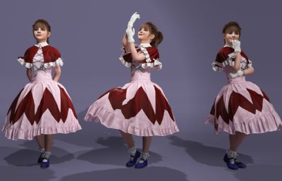 美依礼芽写实模型,比斯姬造型,萝莉数字人跳舞《极乐净土》