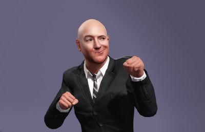 亚马逊创始人贝索斯 光头大亨 直播虚拟人