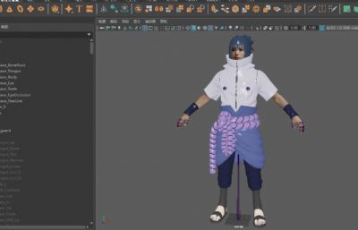 宇智波佐助真人版 抽象忍者虚拟人 男神哥哥